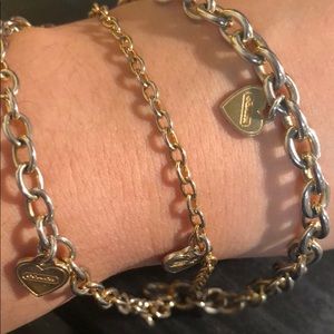 Coach Jewelry - COACH Triple strand heart bracelet Coach Jewelry - COACH Triple strand heart bracelet